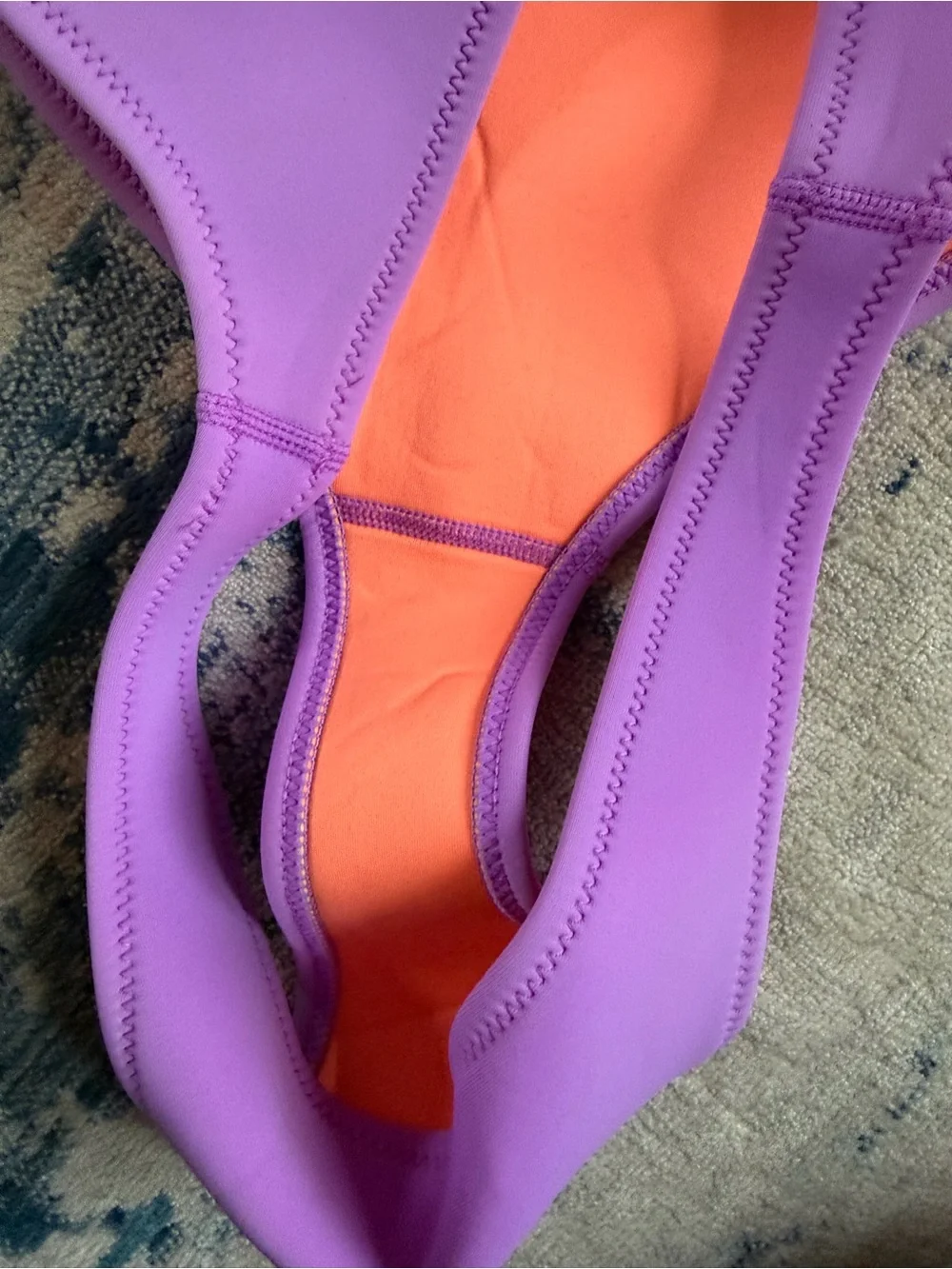 Triangl Swimwear Purple Neoprene Bikini Bottom XL